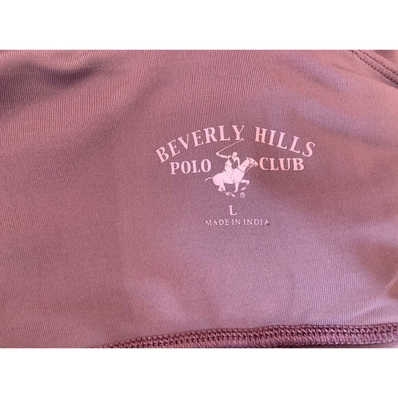 Beverly Hills Polo Club Womens Dusty Purple Yoga Pants Size Large W/ Pocket - Picture 3 of 4